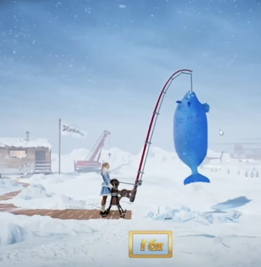 Ice Fishing - Blue Fish interface